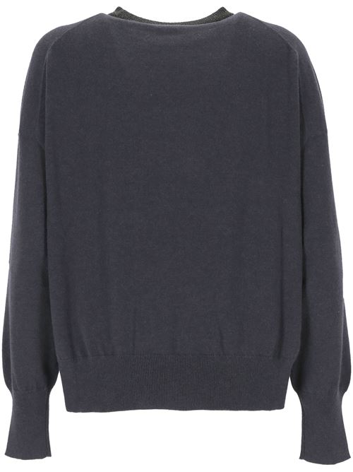 Oxford blue cashmere knit BRUNELLO CUCINELLI | M12190100C7186